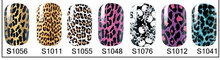 100pcs Sexy Leopard Lips Nail Art Stickers Decals Adhesive Full Nail Wraps DIY Nail Beauty Decoration