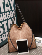 Solid Scrub Foldable Chain PU Handbag Shoulder Bags Multicolor Wild High End Women Leather Handbags Channel