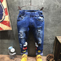 Children Broken Cute Hole Pants Trousers 2016 Baby Boys Girls Jeans Brand Fashion Autumn4 8T Kids