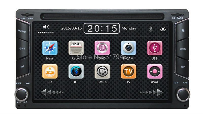 Two Din 6 2 Inch Universal Car DVD Player With Wifi 3G Host Radio GPS Navigation