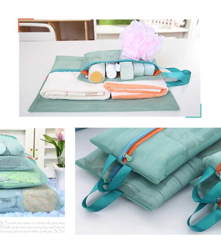 4pcsset Thicken Travel Storage Bag Portable Travel Mesh Bag Case Toiletry Clothes Underwear Hanging Storage Bag Organizer Pouch (9)