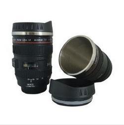 Free shipping Wholesale 60pcs box CPAM stainless steel Camera lens mug cup Caniam logo the 5th