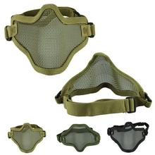 Fantastic Durable Iron Face Airsoft Mask Metal Wire Mesh Lower Half Mask Free shipping