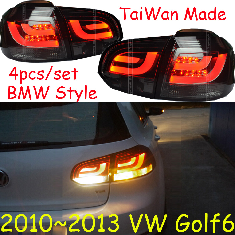 Тайвань! 2010 - 2013 VW Golf6 задний фонарь, Из светодиодов, Golf6 задних фонарей, 4 шт., Golf6 противотуманные фары, 35 Вт 12 В, Golf6 дневной свет, Бесплатная доставка! Vw Golf 6
