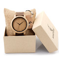 Luxury Brand BOBO BIRD Men Bamboo Wood Watches Men and Women Quartz Clock Fashion Casual Leather