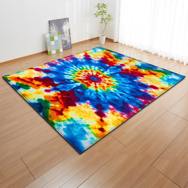 Alfombra 3d de colores para sala de estar, alfombra grande, dormitorio