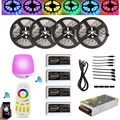 HOTOOK 20M 5050 RGBW RGBWW RGB Mi Light WIFI Led Strip Waterproof Dimmable 12V 24V 4pcs