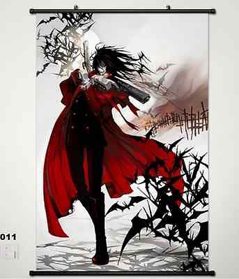 Home Decor Japanese Anime Wall poster Scroll Hellsing Alucard Cosplay Art 011