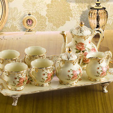 Free shipping, Quality wedding gift fashion coffee cup tea set d’Angleterre ceramic derlook afternoon tea set
