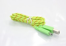 Braided Wire Micro USB Cable 1M 3ft Sync Nylon Woven V8 Charger Cords For Samsung Galaxy