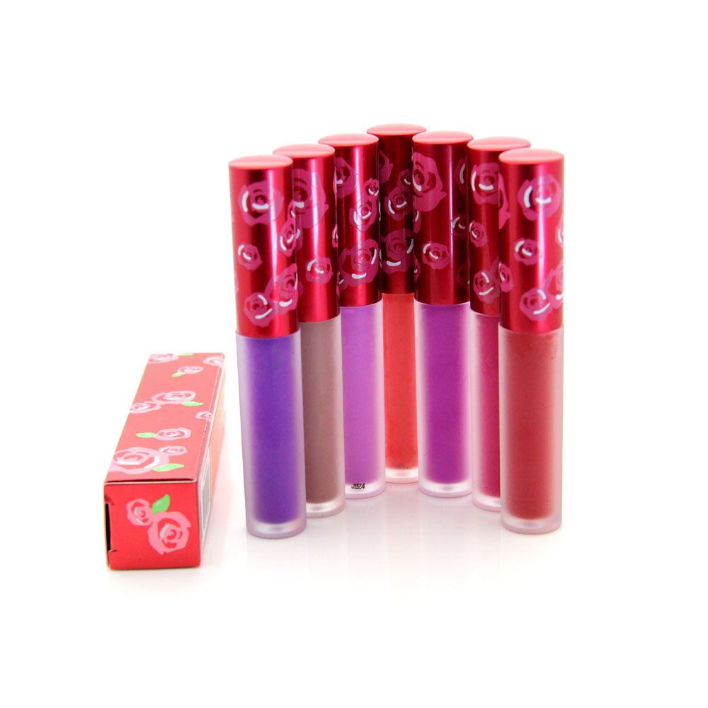 Image of 1 Pcs Famous Brand 10 Matte Colors Shroom Lipgloss Waterproof Lip Gloss CASHMERE BLEACHED RED VELVET UTOPIA Lipstick lip stick