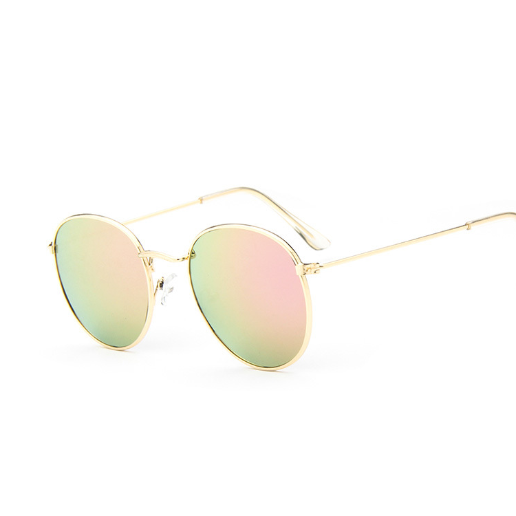2016 ретро круглые очки женщины мужчины марка дизайнер солнцезащитные очки для женщин Сплав зеркало солнцезащитные очки ray женский óculos de sol