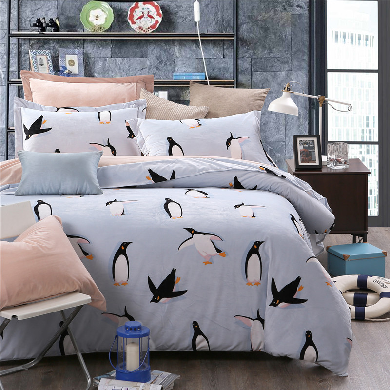 Hohe qualität groÃhandel pinguin bettwäsche aus china pinguin ...