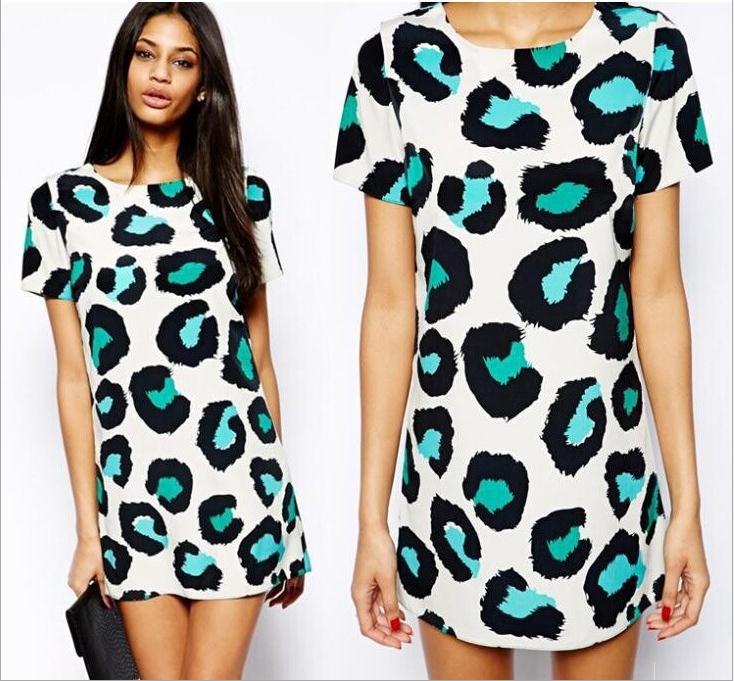 2015 Summer Style Women Sexy Leopard Print O-neck ...