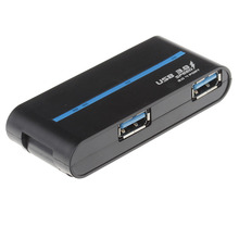 High Speed Portable 4 Ports USB 3.0 External Hub Adapter for Windows Mac OS Linux PC Laptop Computer Peripherals free Shipping