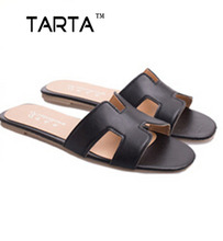 2016 new summer sytle European Hot sale Pu matial women’s fashion slippers 3 Color H shape shoes for women lx-37