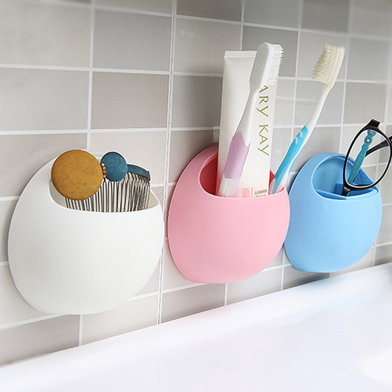 Image of PracticalToothpaste Toothbrush Holder Wall Suction Cup Organizer Kitchen Bathroom Storage Rack Free Shipping