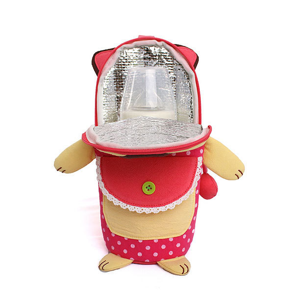 2015 новый горячий изоляции мешок детей и детское питание тепловой пакет 3d мультфильм watter термос бутылочки держатели хранения hk395