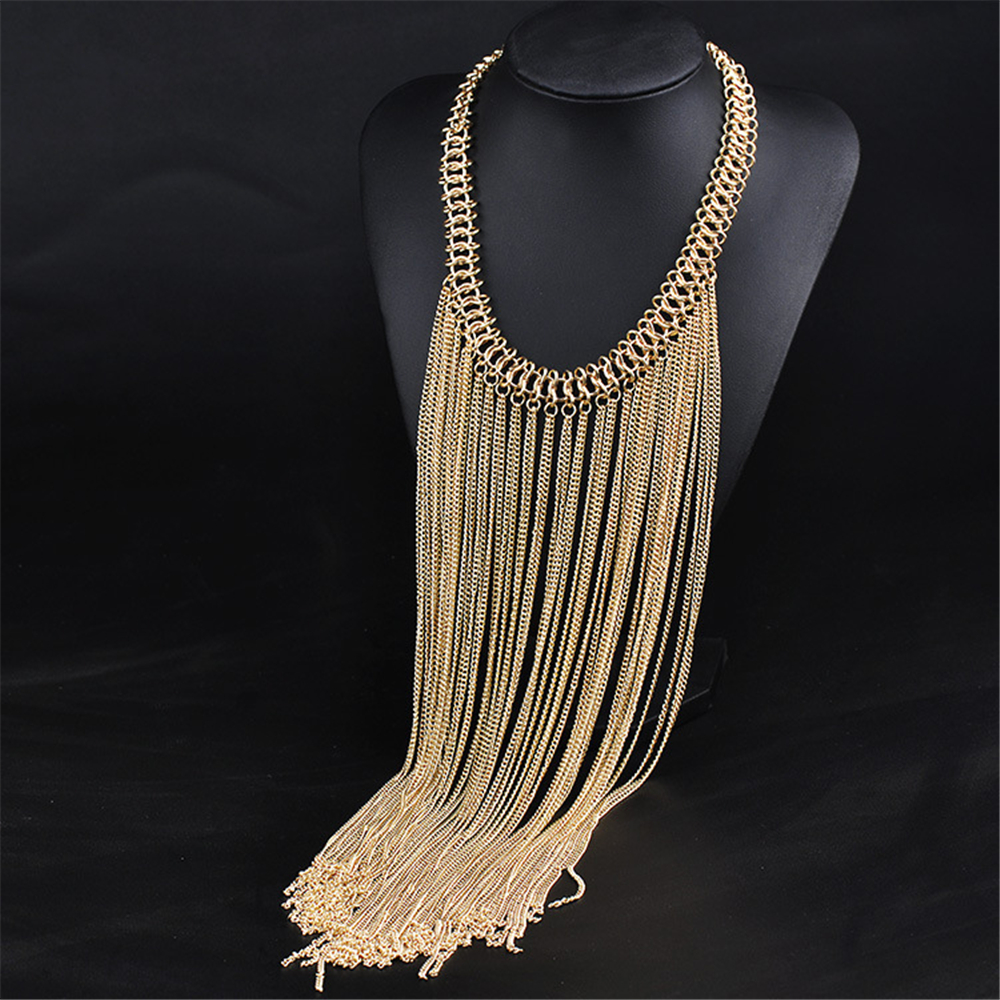 Image of 2016 Fashion wholesale necklace fine Jewellery long Tassel Vintage bohemian Ethnic Choker power maxi Statement Necklaces Women