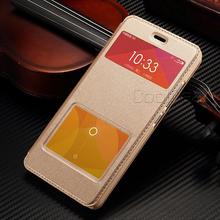 PU Leather Flip Stand Cover Cases For Phone Xiaomi Hongmi Note2 Case & Touch Screen Windowm For Redmi Note 2