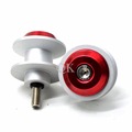 universal Motorcycle Aluminum Swingarm spools Sliders Screw fit For Triumph Daytona 675 R Tiger 800 STREET