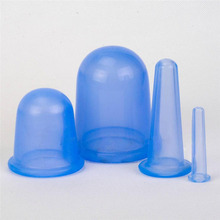 4Pcs Set Health Care Body Anti cellulite Silicone Vacuum Massage Cupping Cup