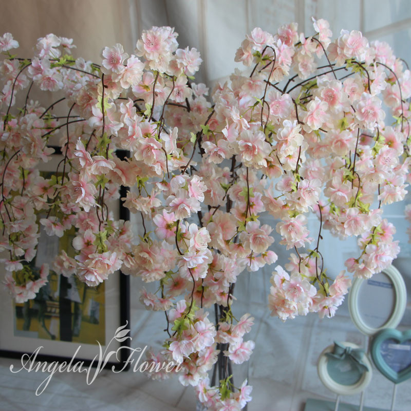 Buy 7pcs/lot Natural vertical silk cherry blossom for