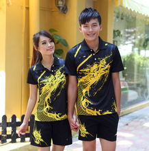 Li Ning Badminton Shirt And Shorts Set China National Shirt Couples Unisex Shirts Table Tennis Jersey Plus Size Free Shipping