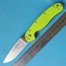 Ontario RAT modelo 1 ADL-G aventura exterior y formación cuchillo plegable de AUS-8 pala G10 mango calidad hign
