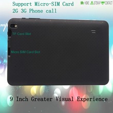 9 Inch Original 3G Phone Call Android Quad Core Tablet pc Android 4 4 2GB RAM
