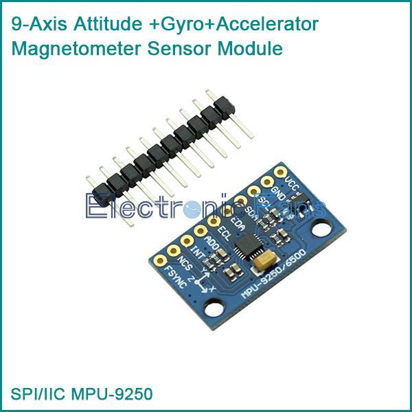 SPI/IIC MPU9250 MPU 9250 MPU-9250 9-Axis Attitude +Gyro+Accelerator+Magnetometer Sensor Module MPU9250 MPU 9250