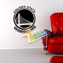 The Cool font b NBA b font Golden State Warriors logo wall stick team badge stickers