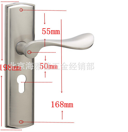 Гаджет   Europe Classic Style Aluminum door lock Indoor Dual Latch Room Door Panel Handle Lock With Key None Аппаратные средства
