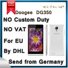 Original DOOGEE PIXELS DG350 NO TAX WCDMA 3G MTK6582 Quad Core Cell Phones Android Smartphone 4