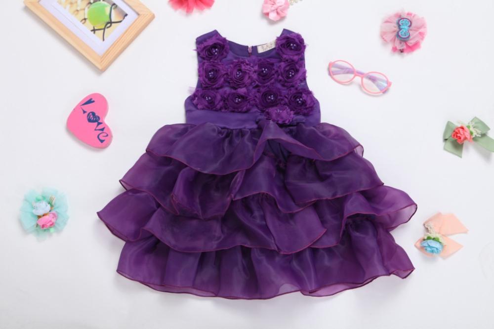 Purple formal toddler dresses