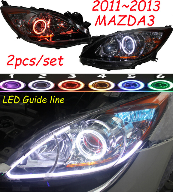 Free ship!2011~2013 MAZDA3 projector lens headlight+LED ... Free ship!2011~2013 MAZDA3 projector lens headlight+LED ...