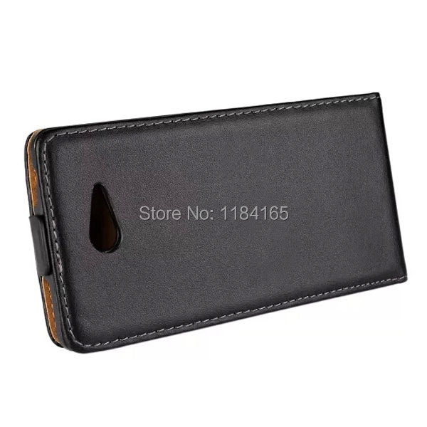 SONY-1119_3_Fashion Vertical Flip Genuine Leather Case for Xperia M2S50h