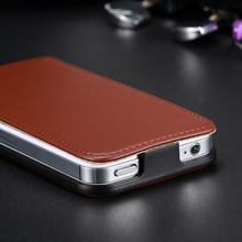 New Retro Real Genuine Leather Case for iPhone 4 4S 4G 5 5S 5G Luxury Vertical