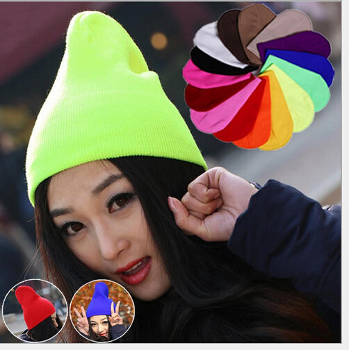 2015 new design pure solid color knitting colorfull adult hats girls caps boys caps fashion lady head wear cool men hats