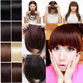 Real thick 30g Natural Bang False Hair Bangs black brown blonde auburn red Clip In on