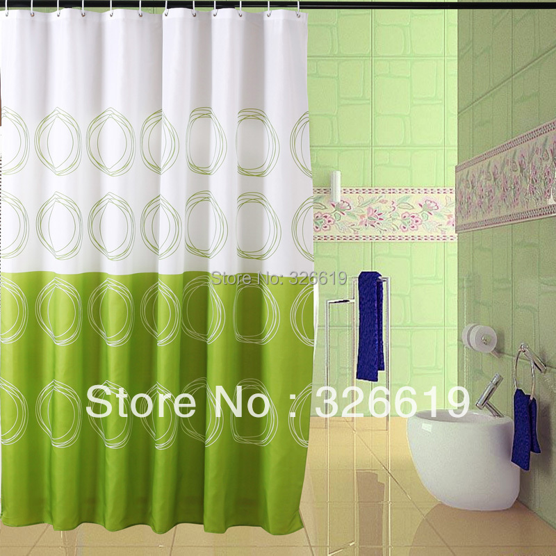 Online kopen Wholesale douchegordijnen groen uit China douchegordijnen