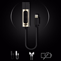2 in 1 Earphone Audio Charging Adapter For Lightning iPhone 7 7 Plus to 3 5