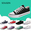 Canvas Shoes Red New Fashion Student Low Help Casual Women s Shoes Flat Tie Lace Classic
