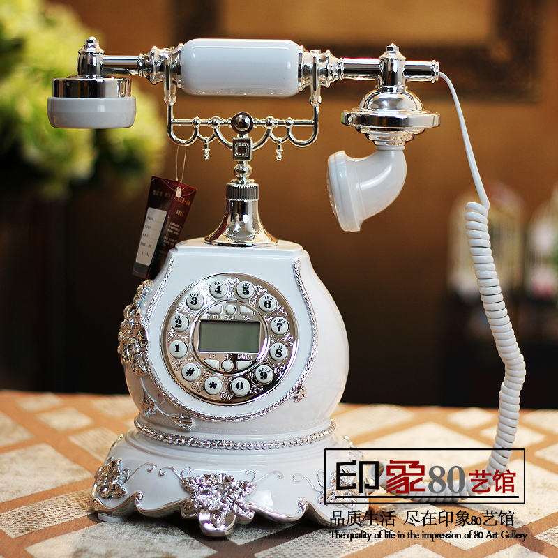 After shipping modern neo classical hotel model room decorative handicrafts telephone ornaments housewarming gift opening