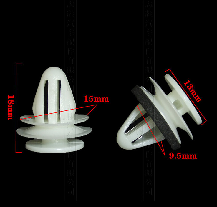 10 x Pinzas de Plástico Retenedor Recortar Panel Interior Tarjeta Puerta Honda Jazz Accord CRV