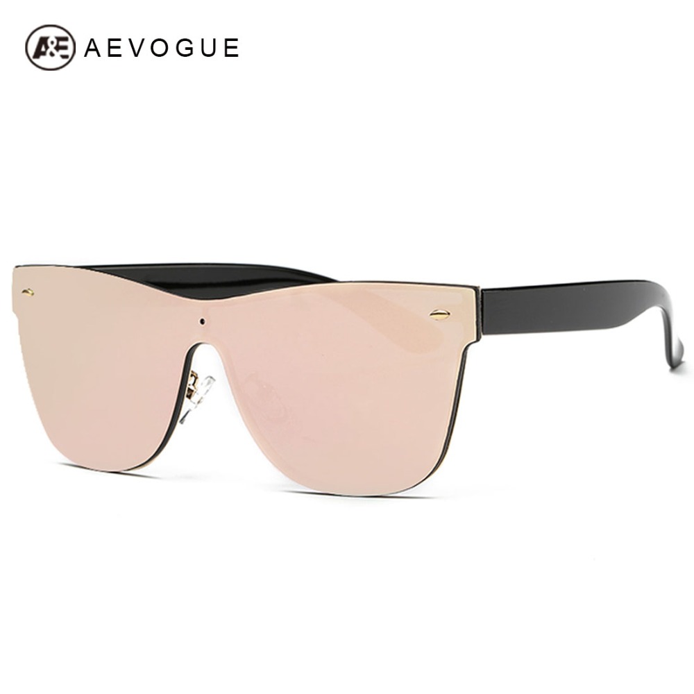 Image of AEVOGUE Women's Sunglasses Conjoined Spectacle Lens Brand Design Rimless Summer Style Sun Glasses Oculos De Sol UV400 AE0323