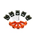5pcs universal motorcycle CNC fairing body work bolts screws For KTM RC8 R RC8R RC 8R