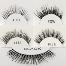 Fashion False Eyelashes Soft Human Hair Eyelashes Adhesives Glamour Eye lashes Red_Cherry Makeup