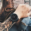 New Fashion Brand Luxury Leather Strap Unisex Watches Men Quartz Women Dress Watch Casual Sports Military