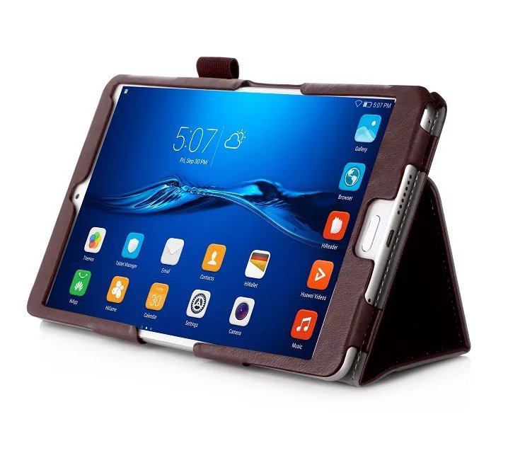 Wholesale Luxury PU Leather Case Stand Cover For Huawei MediaPad M3 8.4